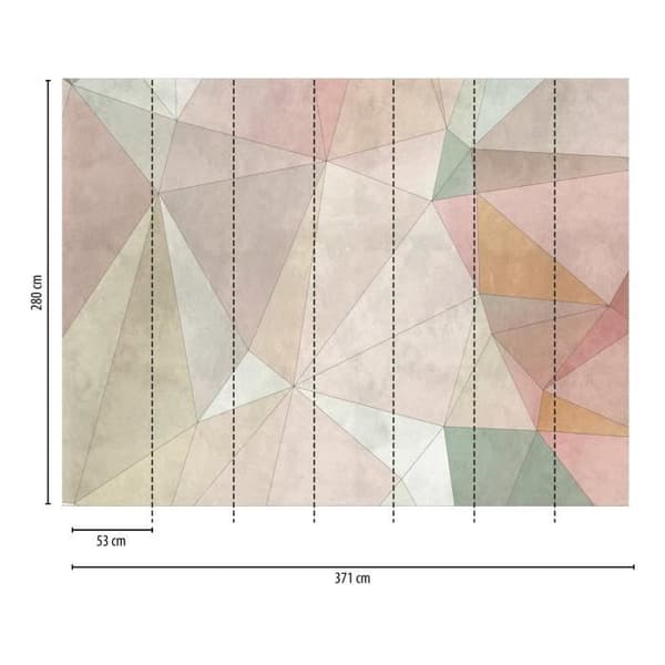 Geometrisk fototapet M1-No.10307 - Tadessi - Digitalt tryck - Färgglatt - Modernt - 3D