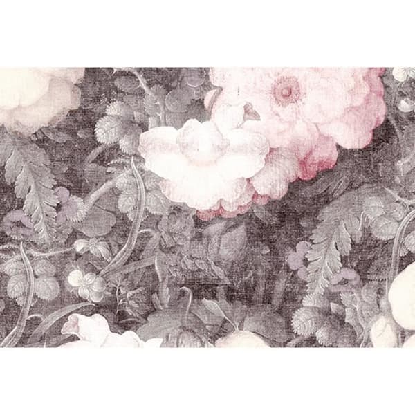 Tapet blommor M1-No.60017 digitaltryck rosa grå natur rosor blommig