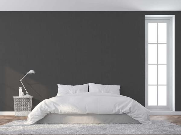 Enfärgad Tapet M1-No.3894 Non-woven tapet Antracit Enfärgad tapet