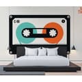 Miniatyrbild 3 av 3: Modern fototapet M1-No.61106 - Tadessi - Digitaltryck - Blå - Orange - Retro - Kassett