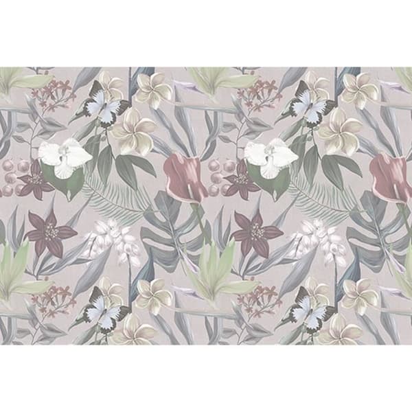 Blommor Fototapet M1-No.60658 - Tadessi - Digitaltryck - Grå - Vit - Orkidé