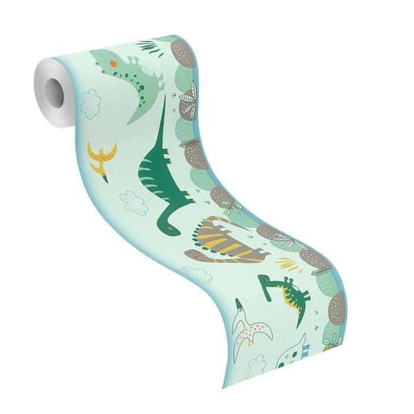 Rasch Bambino XVIII 248852 väggfris tapet papper 0.17 m x 0.5 m grön