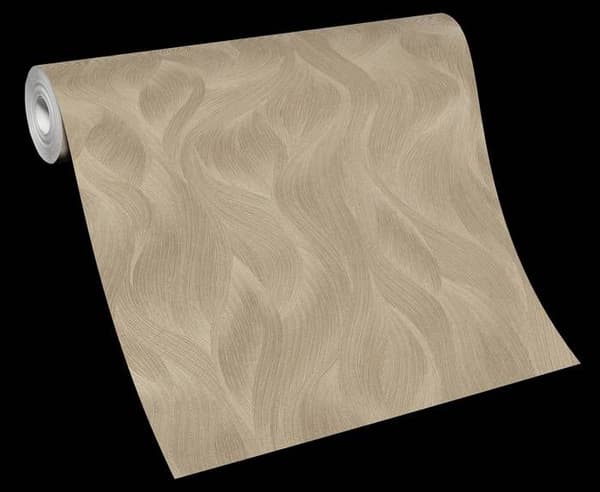 Tapet non-woven 10151-30 Tapet randiga vågor 0,53 x 10,05 m Erismann ELLE Dekoration Guld