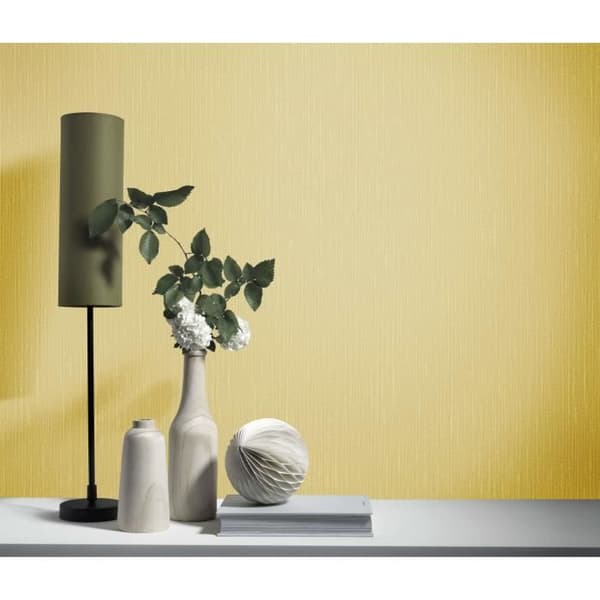Erismann Elle 1017120 non-vävd tapet enfärgad 0.53 m x 10.05 m gul