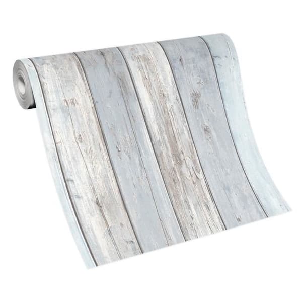Erismann | Imitationer 2 | 21020010 | Fiberpapper | Trälook | 0,53 x 10,05 m | Grå
