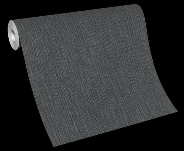 vinyl expanderat 10171-15 non-woven tapet enhetlig 0,53 x 10,05 m Erismann ELLE Dekoration svart