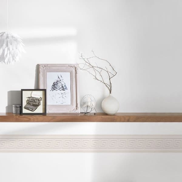 Väggkant - Endast kanter - 8 - 5,00 m x 0,10 m - Vit - Vinyl - Inredning