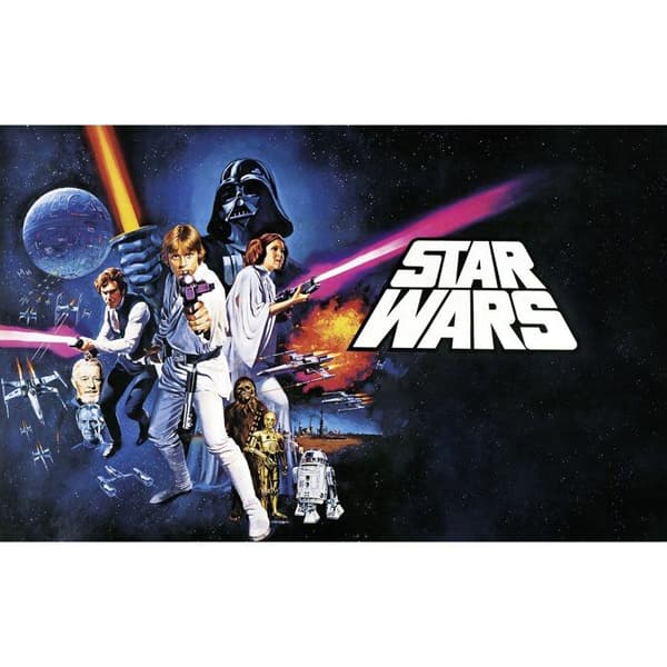 Non-woven tapet XXL panorama klassiskt motiv 1 - Star Wars 400X250CM