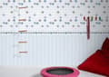 Miniatyrbild 3 av 4: Farandole de Chaussons Tapet Blå 10 ml x 0,53 m