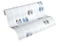 Miniatyrbild 2 av 4: Farandole de Chaussons Tapet Blå 10 ml x 0,53 m