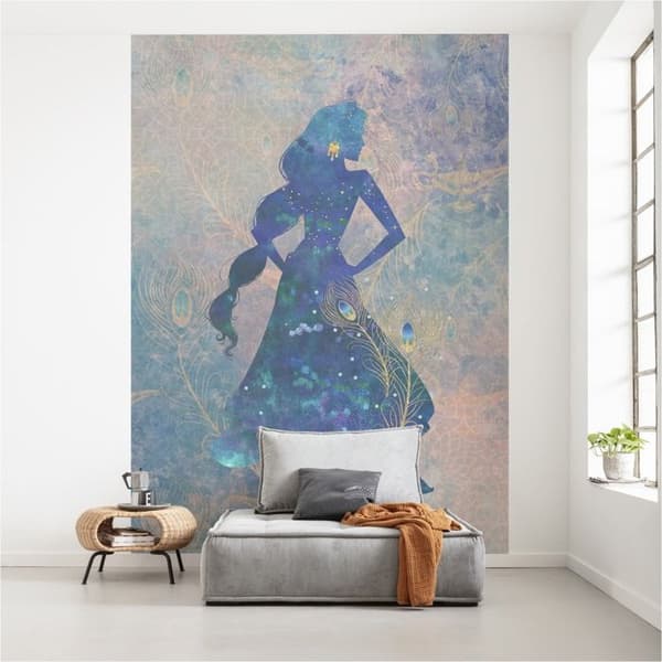 Non-woven tapet - Disney - Aladdin - Jasmine - 200 cm x 280 cm - Flerfärgad