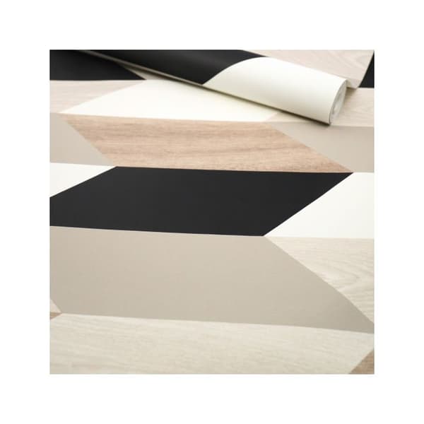 Vinyltapet på non-woven - Designträ - Horisontell träbeklädnad - Rull(ar)