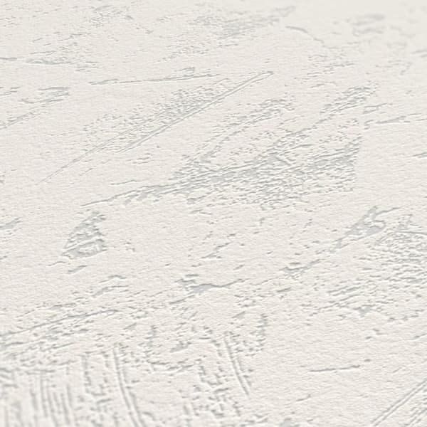 TADESSI tapet återvinningsbart non-woven tapet vit enfärgad putsutseende 1 kartong 12 rullar TA-01-03948