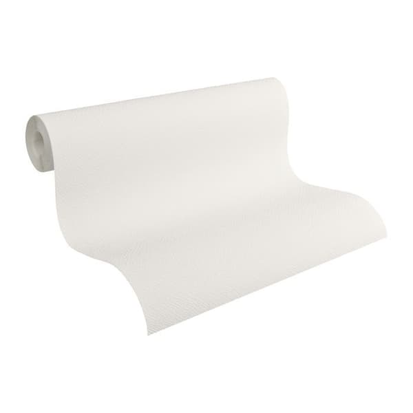 TADESSI tapet återvinningsbart non-woven tapet i vit enfärgad fin struktur 1 rulle TA-01-03930_1