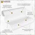 Miniatyrbild 4 av 6: TADESSI tapet av återvinningsbart non-woven vitt enfärgat grov struktur 1 rulle TA-01-03926_1
