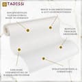 Miniatyrbild 5 av 6: TADESSI tapet återvinningsbar non-woven tapet vit enhetlig fin struktur 1 kartong 12 rullar TA-01-03940