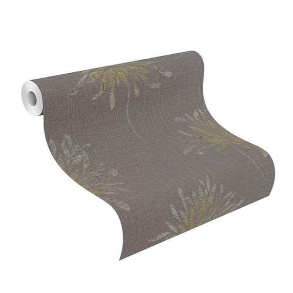 Rasch Andy Vägg 649024 non-woven tapet blommig 53cm x 1005cm grå