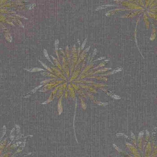 Rasch Andy Vägg 649024 non-woven tapet blommig 53cm x 1005cm grå