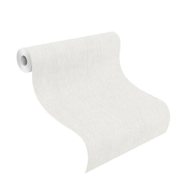 non-woven tapet 734904 non-woven ensfärgad 53 x 1005 cm Rasch Selection vit