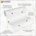 Miniatyrbild 4 av 6: TADESSI tapet fällbart tapet non-woven vit enhetliga prickar 1 rulle TA-01-03922