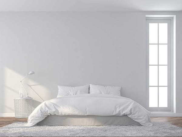 Enfärgat Tapet M1-No.2048 Non-woven Tapet Vit Enfärgad Tapet