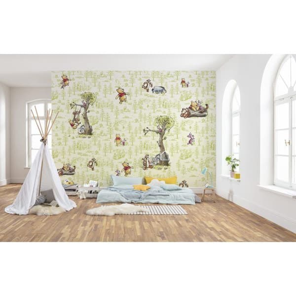 Non-woven tapet Disney Nalle Puh och hans vänner 300 cm x 280 cm