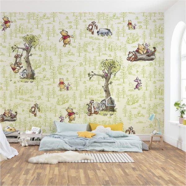 Non-woven tapet Disney Nalle Puh och hans vänner 300 cm x 280 cm
