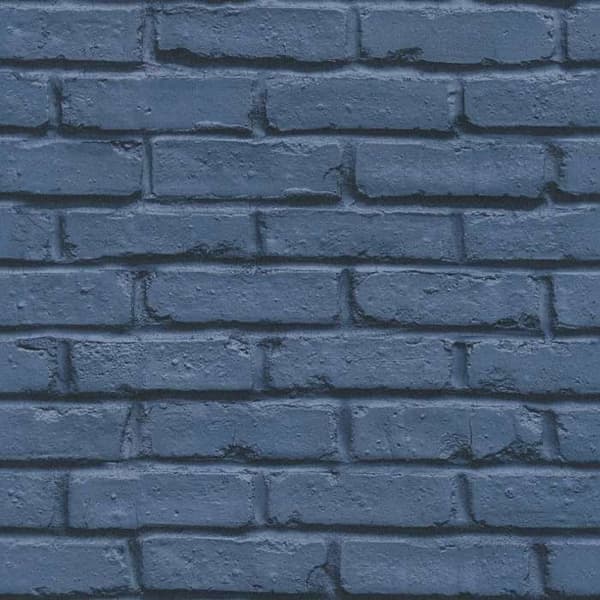 A.S. Creation 358561 non-woven tapet sten tegel blå