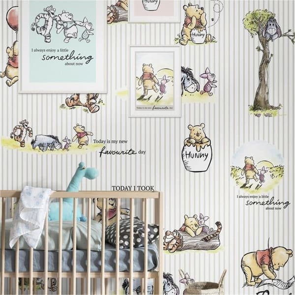 Tapet - Disney - Nalle Puh - Non-vävd - 200 cm - Barnmotiv - H 280 cm