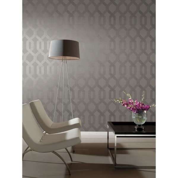 York Wallcoverings | Svart och vitt | Y6221204 | Non-woven | Geometrisk | 0,53 x 10 m | Grå | Grå