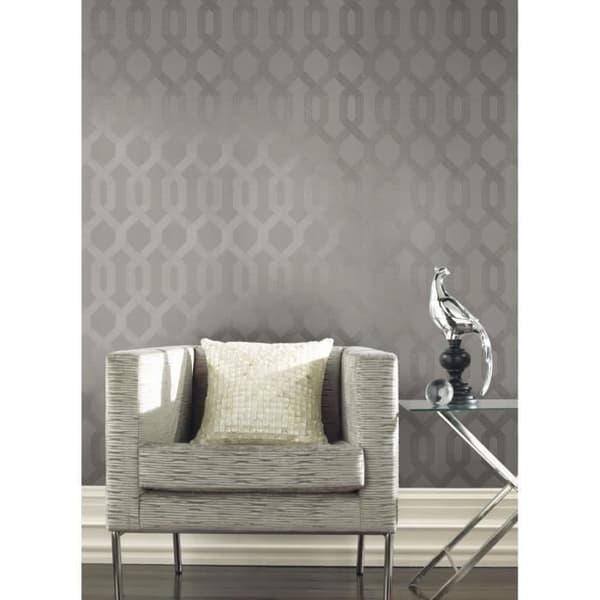 York Wallcoverings | Svart och vitt | Y6221204 | Non-woven | Geometrisk | 0,53 x 10 m | Grå | Grå