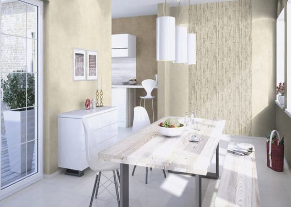 Rasch Brick Lane 427318 tapet trä non-woven 0.53 m x 10.05 m brun