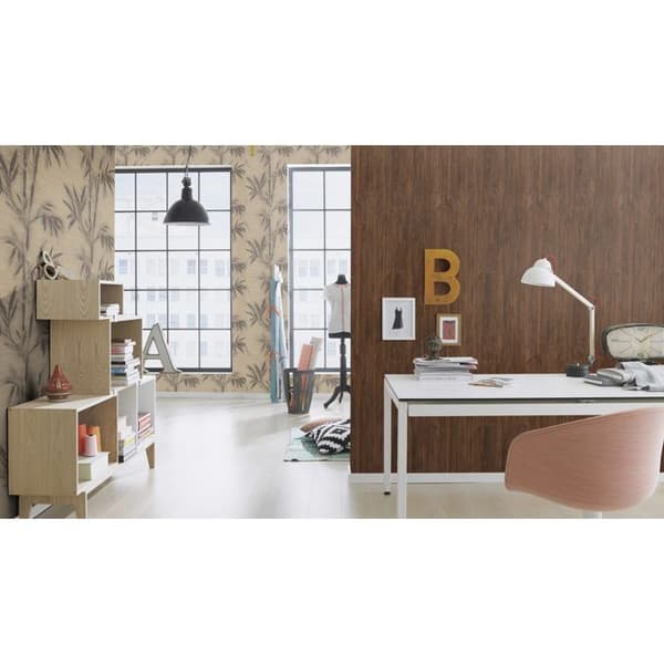 Rasch Mandalay 528404 tapet trä non-woven 0.53 m x 10.05 m brun