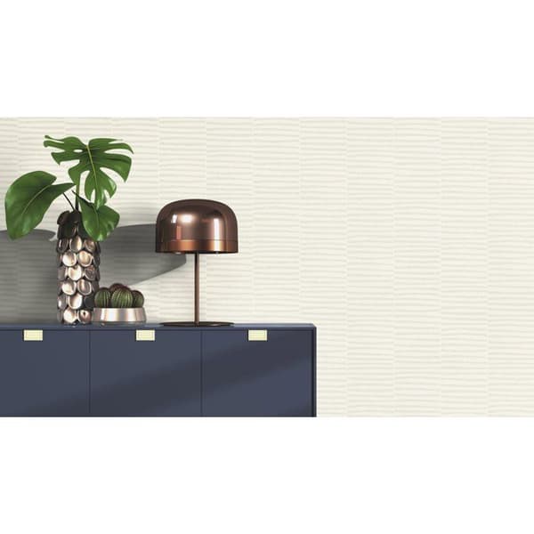 Rasch GLAM 542011 non-woven tapet med ränder 0.53 m x 10.05 m beige