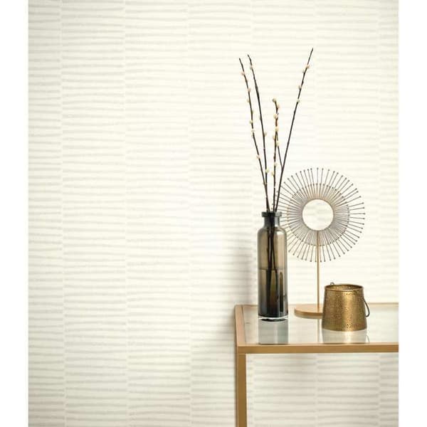 Rasch GLAM 542011 non-woven tapet med ränder 0.53 m x 10.05 m beige
