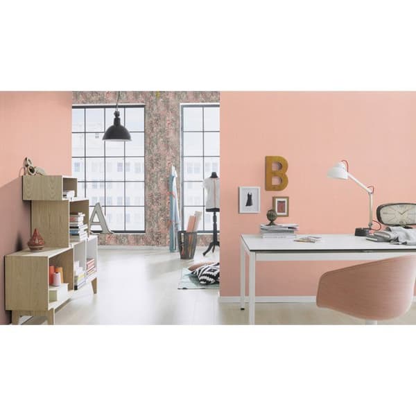Rasch BARBARA Hemkollektion II 536836 non-woven tapet enfärgad 0.53 m x 10.05 m rosa
