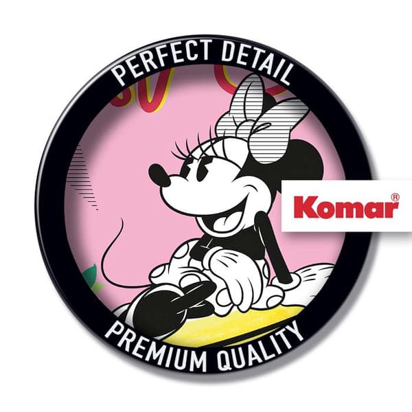 Tapet med digitalt foto på non-woven Disney Minnie Relax 125 x 125 cm väggdekal