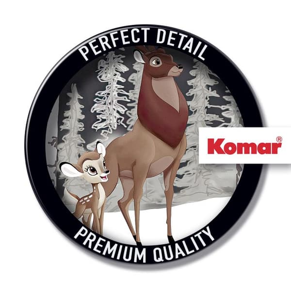 Tapet med digitalt foto, non-woven Disney Bambi Stora prinsen 125 x 125 cm Väggdekal