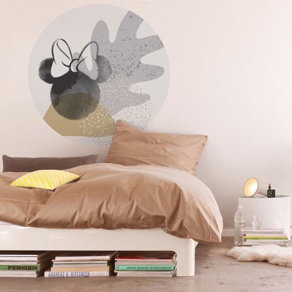 Komar Digitalt Tapet Foto Non-Woven Disney Minnie Huvuddesign 125 x 125 cm Jätteklistermärke