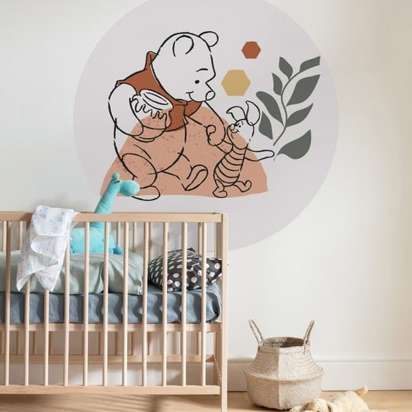 Komar Digital Wallpaper Photo Non-woven Disney Winnie Puh Nalle Puh 125 x 125cm Väggdekal