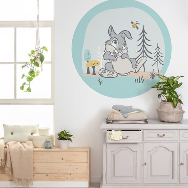 Digital wallpaper photo non-woven Disney Bambi Panpan 125 x 125 cm jätteklistermärke barn