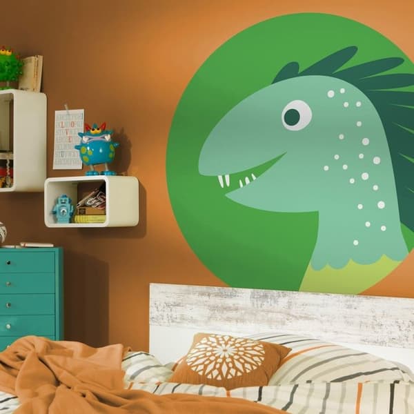 Komar Digitalt fototapet på nonwoven Disney Dinosaur Cykel 125 x 125 cm Rundt klistermärke