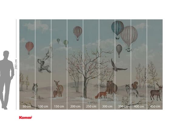 Komar Digitalt Tapet Foto Naturens Under 280 x 450 cm Djur Äng