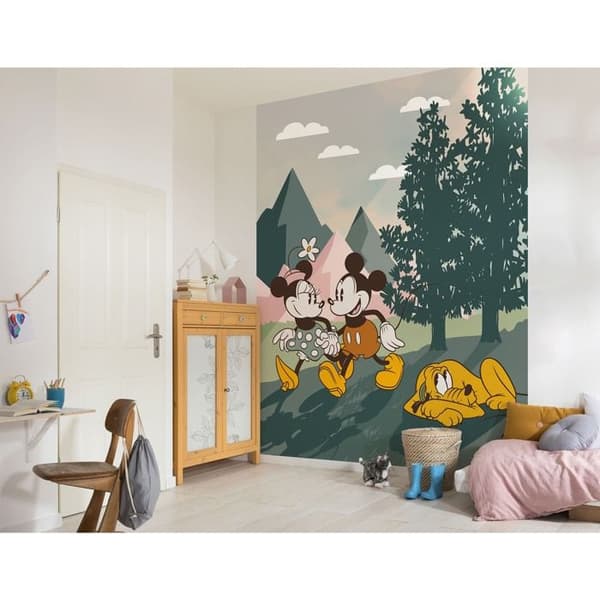 Komar Tapet Digitalkomposition Disney Mickey Minnie Promenad Pluto Natur 250 x 200 cm