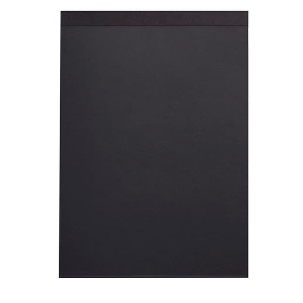 Häftad blockkudde A5 50f vanlig Rhodia Touch Black Maya