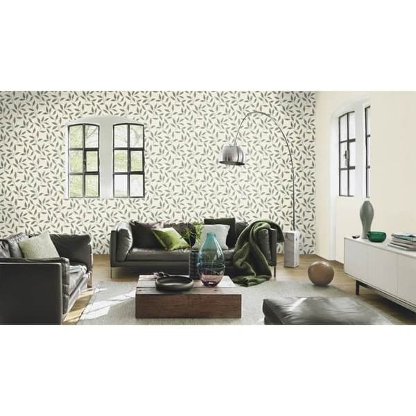 Non-woven tapet - grön - blommor / blommig - mönstrade tapeter - 651232 - #tapetenwechsel II - Rasch