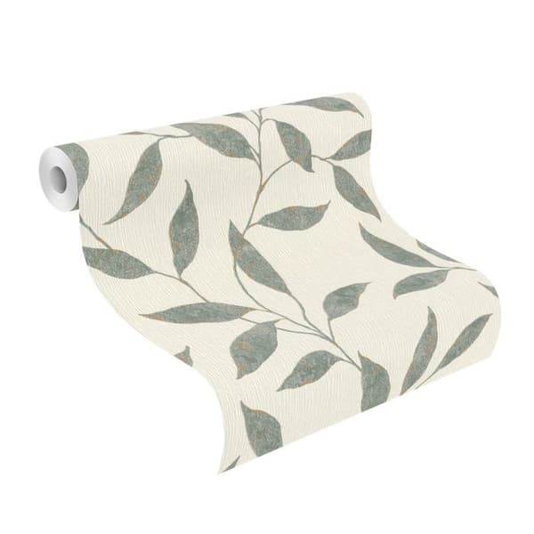 Non-woven tapet - grön - blommor / blommig - mönstrade tapeter - 651232 - #tapetenwechsel II - Rasch