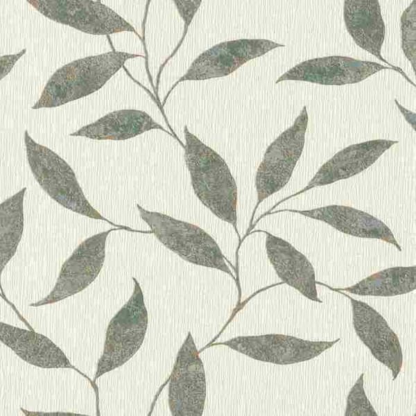 Non-woven tapet - grön - blommor / blommig - mönstrade tapeter - 651232 - #tapetenwechsel II - Rasch
