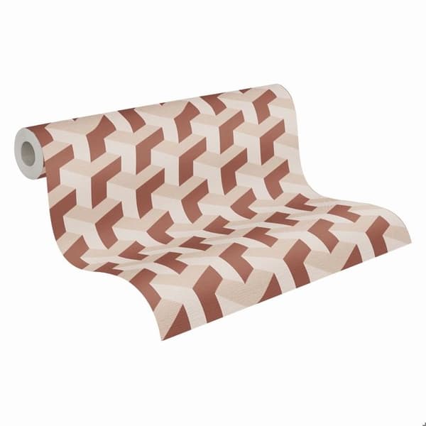 Papper i non-woven 781503 creme röd mönster Daniel Hechter 7 grafisk A.S. Creation