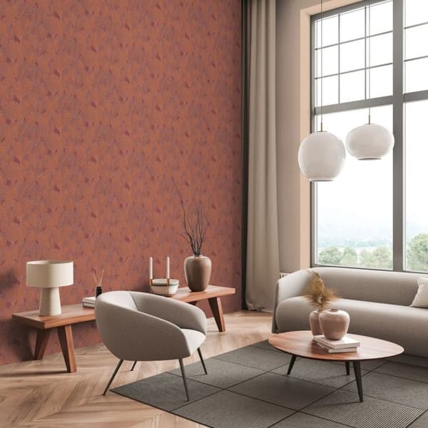 Papper tapet intissé 781284 röd orange mönster Daniel Hechter 7 Floral A.S. Creation